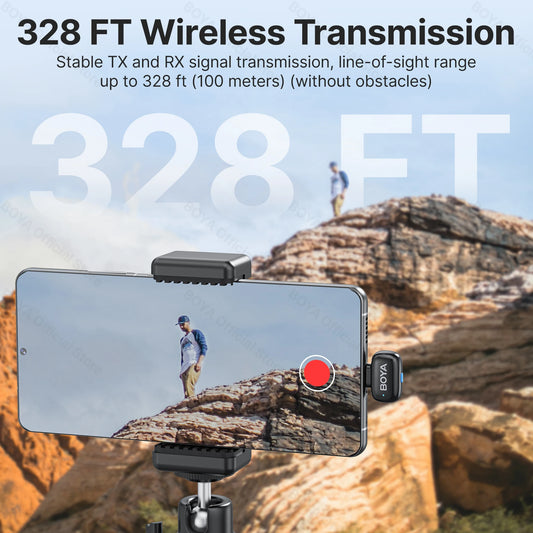 BOYA Mini Wireless Lavalier Microphone for iOS & Android