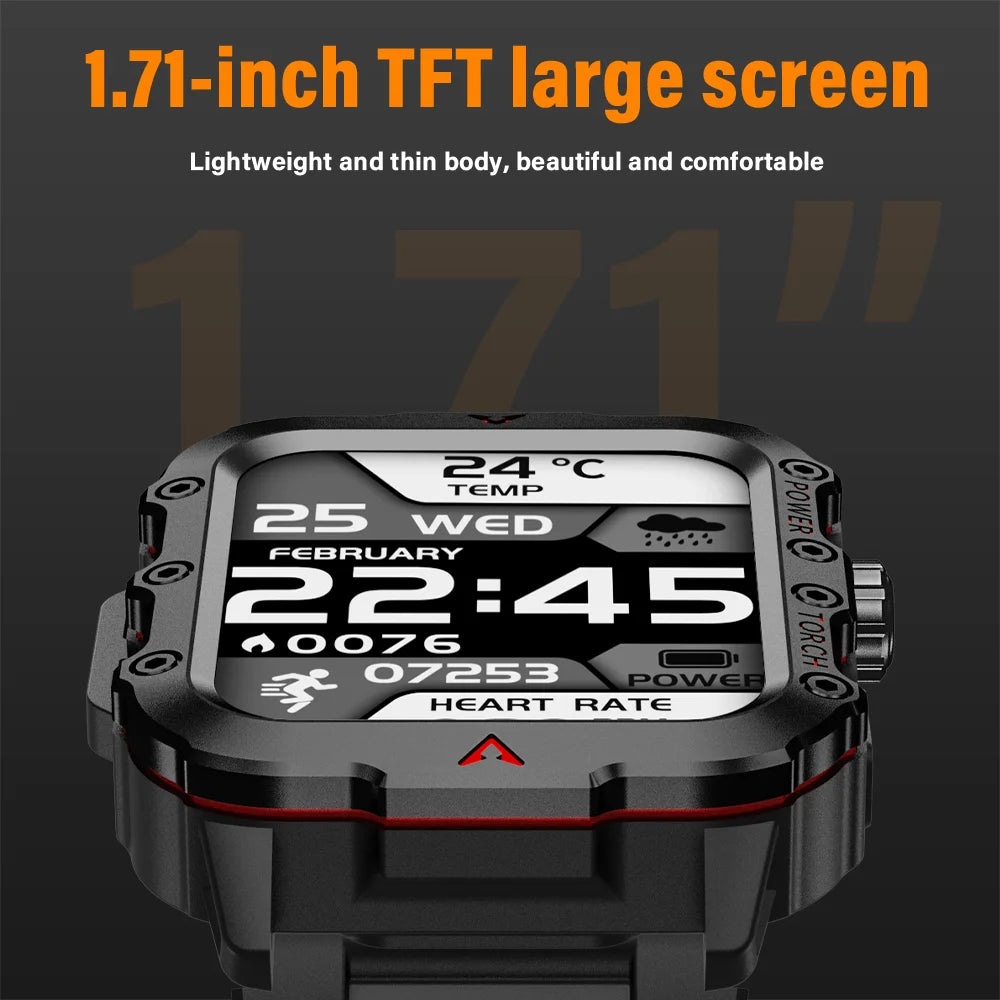 Reloj inteligente LAXASFIT 2024 con llamadas Bluetooth y monitorización de la salud