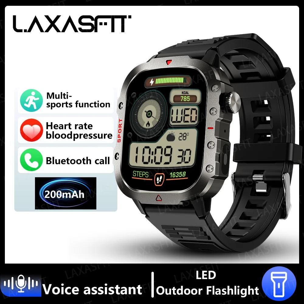 Reloj inteligente LAXASFIT 2024 con llamadas Bluetooth y monitorización de la salud