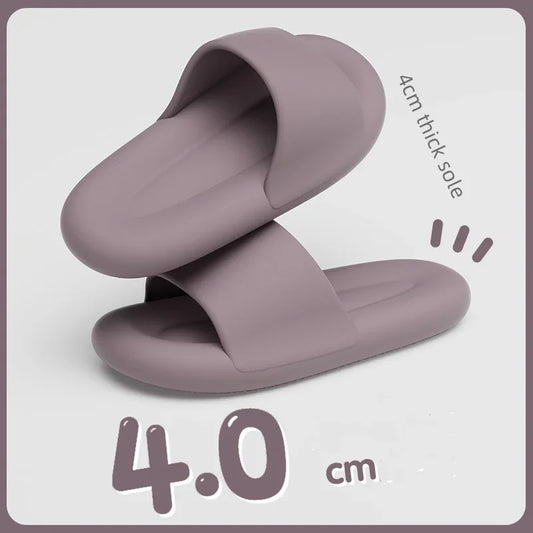 Unisex Indoor Outdoor Pillow Slippers – Quick Dry, Soft Cushion