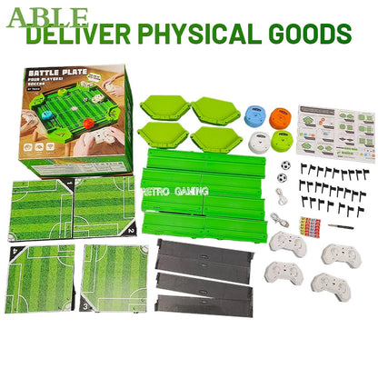 Tabletop Football Challenge – Mini 4-Player Interactive Sports Game with Self-Assembly