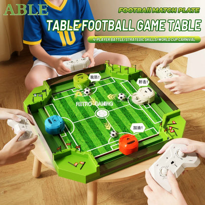 Tabletop Football Challenge – Mini 4-Player Interactive Sports Game with Self-Assembly