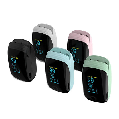 Fingertip Pulse Oximeter with Respiratory Rate – Medical SpO2 Monitor, Rechargeable, Adult & Paediatric Use