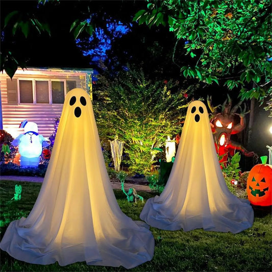 Fright Night Ghost – Outdoor Halloween Decoration for Porch, Door & Garden