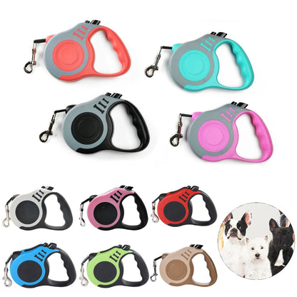 Durable Retractable Dog Leash – 3m / 5m Nylon Lead for Small to Large Dogs & Cats