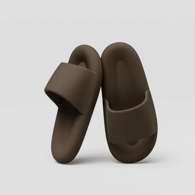Unisex Indoor Outdoor Pillow Slippers – Quick Dry, Soft Cushion