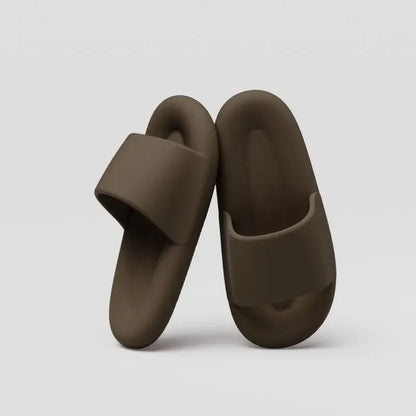 Unisex Indoor Outdoor Pillow Slippers – Quick Dry, Soft Cushion