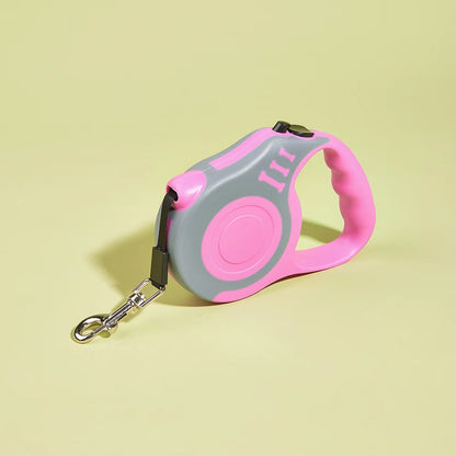 Durable Retractable Dog Leash – 3m / 5m Nylon Lead for Small to Large Dogs & Cats