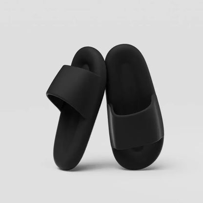 Unisex Indoor Outdoor Pillow Slippers – Quick Dry, Soft Cushion