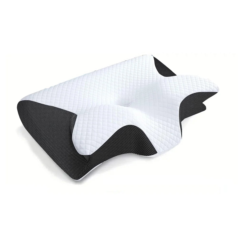 Orthopaedic Memory Foam Butterfly Pillow – Cervical Massage & Comfortable Sleep