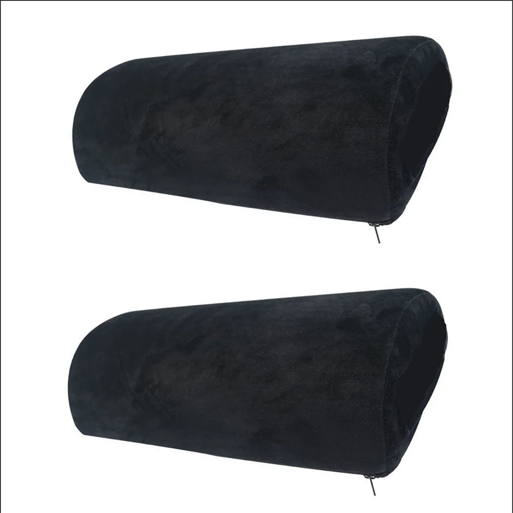 Memory Foam Bolster Pillow – Half Moon Cushion for Office, Home & Travel