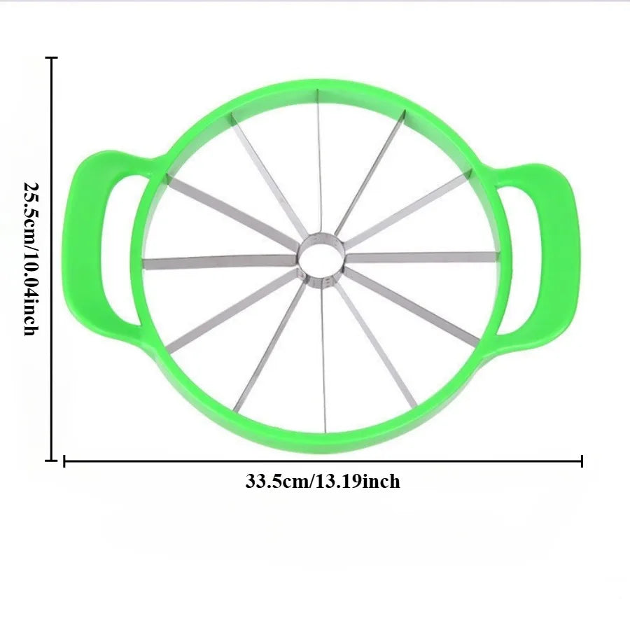 Watermelon Slicer – Stainless Steel Fruit Cutter & Divider for Large Melons and Hami Melon