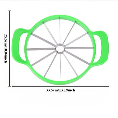 Watermelon Slicer – Stainless Steel Fruit Cutter & Divider for Large Melons and Hami Melon