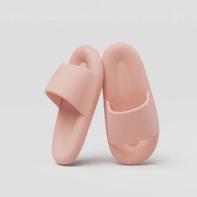 Unisex Indoor Outdoor Pillow Slippers – Quick Dry, Soft Cushion