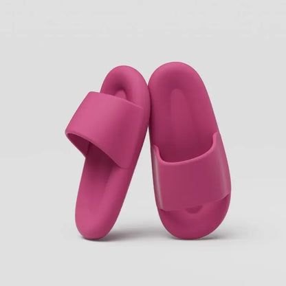 Unisex Indoor Outdoor Pillow Slippers – Quick Dry, Soft Cushion