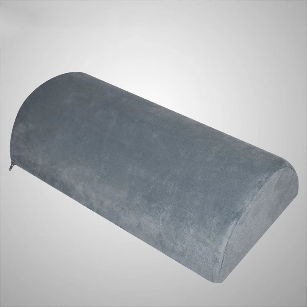 Memory Foam Bolster Pillow – Half Moon Cushion for Office, Home & Travel