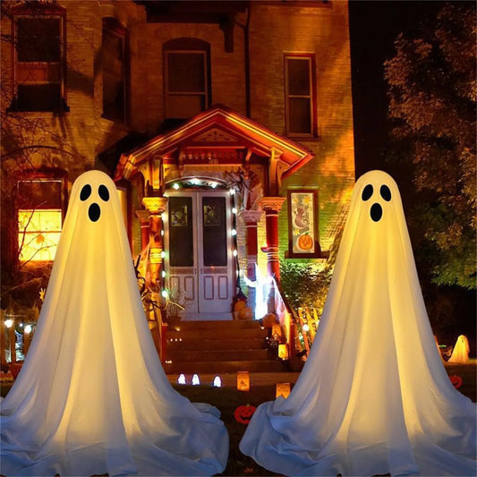 Fright Night Ghost – Outdoor Halloween Decoration for Porch, Door & Garden