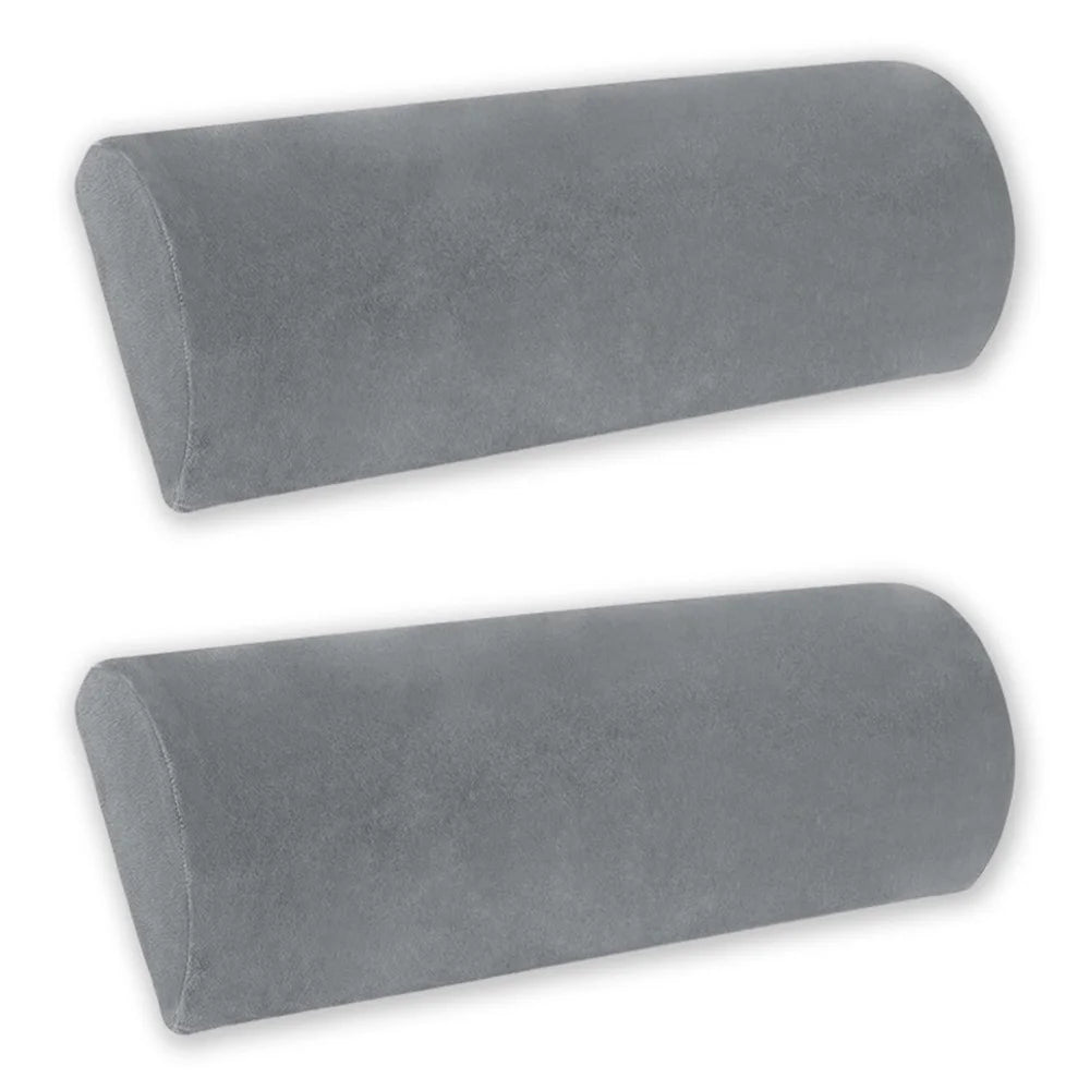 Memory Foam Bolster Pillow – Half Moon Cushion for Office, Home & Travel