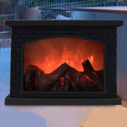 Lámpara LED para chimenea con llama simulada: luz decorativa retro