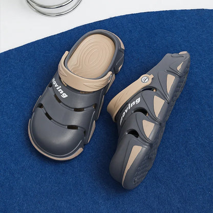 Durable Men’s EVA Slippers – Non-Slip, Odourless, Soft Summer Sandals for Indoor & Outdoor Use