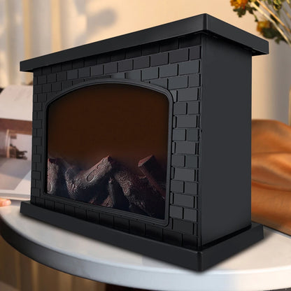 Lámpara LED para chimenea con llama simulada: luz decorativa retro