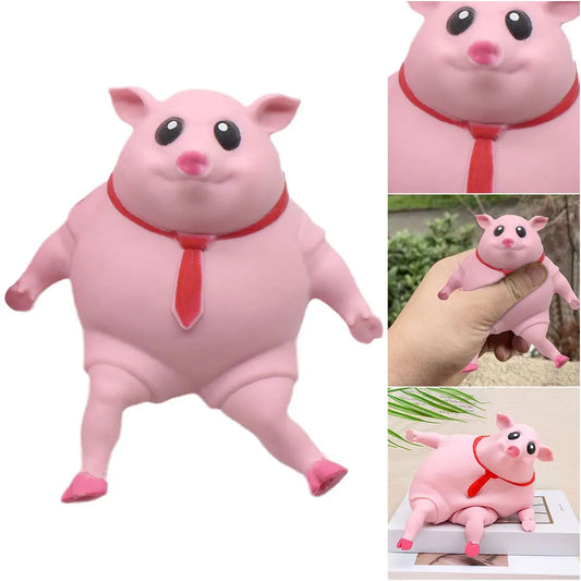 Pig Stress Relief Toy – Soft Squishy Animal Fidget Doll for Anxiety & Fun Play