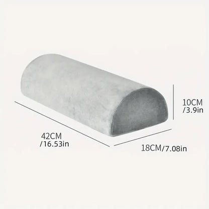 Memory Foam Bolster Pillow – Half Moon Cushion for Office, Home & Travel