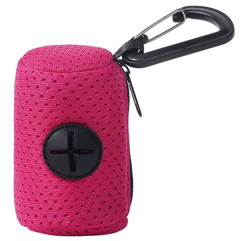 Pet Waste Bag Dispenser – Dog Poop Bag Holder for Outdoor Walks & Cleaning