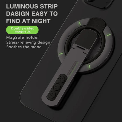 MagSafe Phone Grip Stand 3-in-1 – Magnetic Finger Ring Holder & Double-Sided Stand for iPhone 12–17