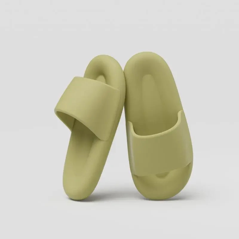 Unisex Indoor Outdoor Pillow Slippers – Quick Dry, Soft Cushion