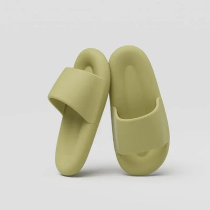 Unisex Indoor Outdoor Pillow Slippers – Quick Dry, Soft Cushion