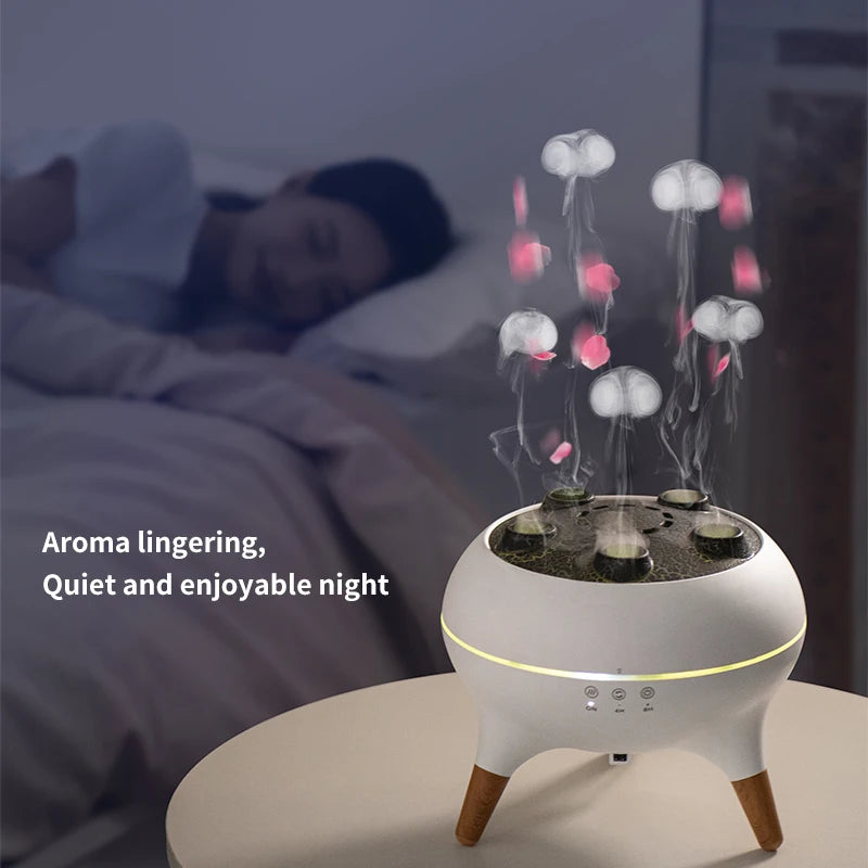 Jellyfish Aroma Diffuser – Ultrasonic Essential Oil Humidifier with Remote