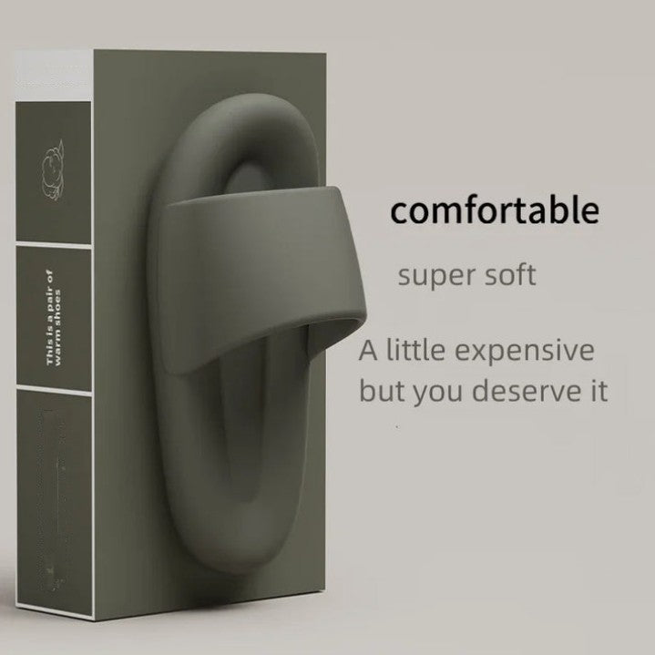 Unisex Indoor Outdoor Pillow Slippers – Quick Dry, Soft Cushion