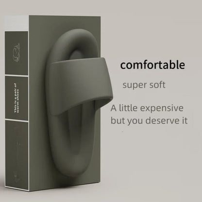 Unisex Indoor Outdoor Pillow Slippers – Quick Dry, Soft Cushion