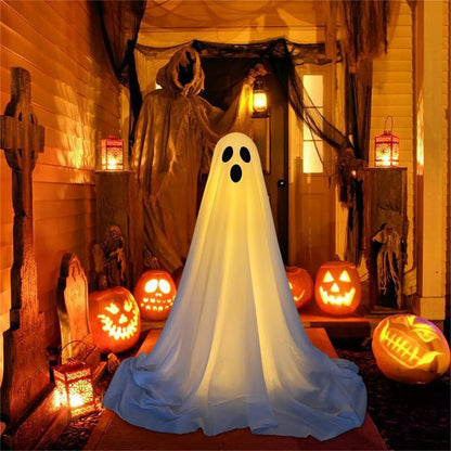 Fright Night Ghost – Outdoor Halloween Decoration for Porch, Door & Garden
