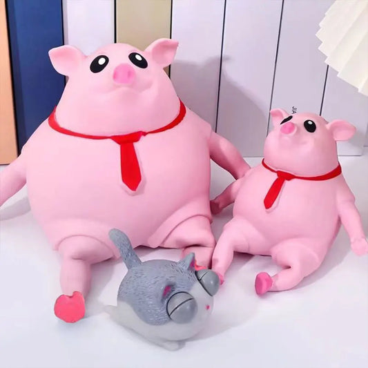 Pig Stress Relief Toy – Soft Squishy Animal Fidget Doll for Anxiety & Fun Play