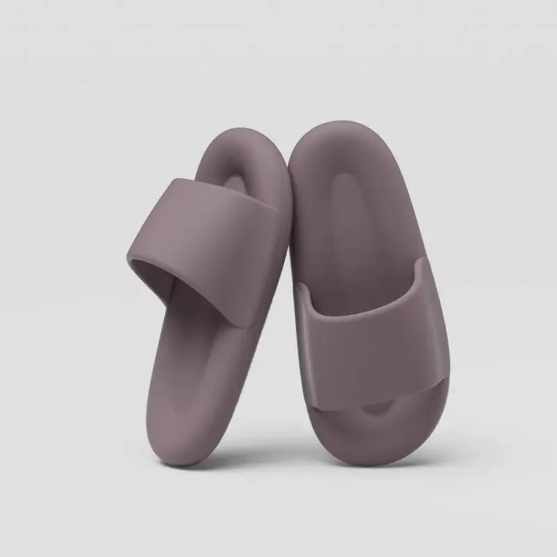 Unisex Indoor Outdoor Pillow Slippers – Quick Dry, Soft Cushion