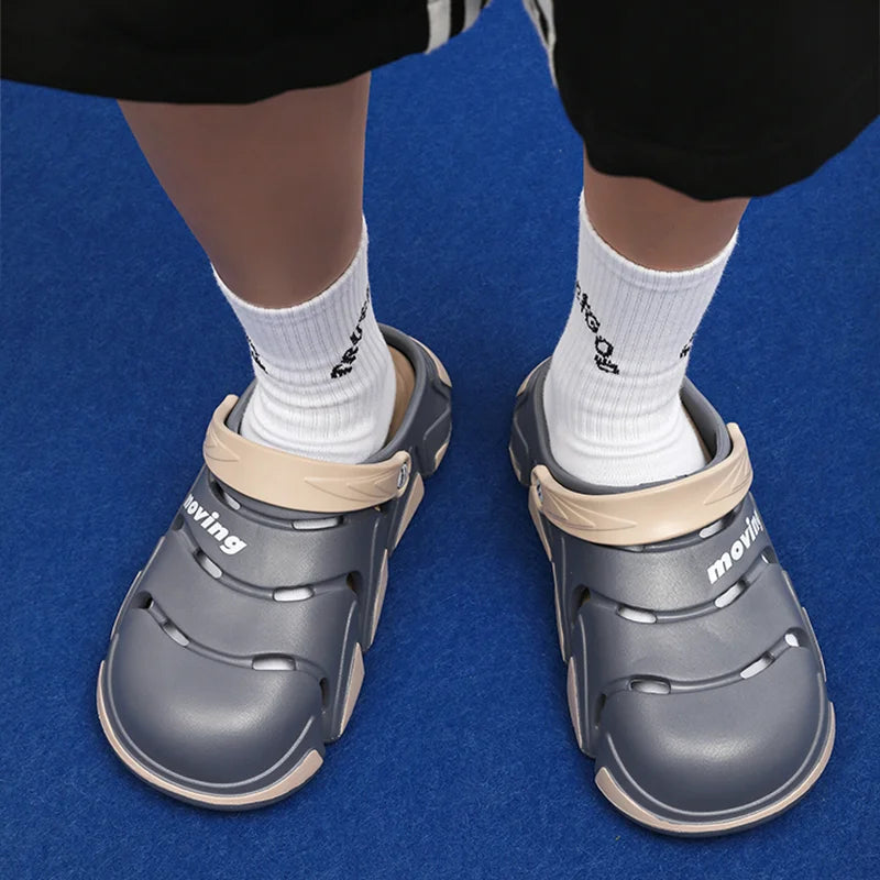 Durable Men’s EVA Slippers – Non-Slip, Odourless, Soft Summer Sandals for Indoor & Outdoor Use