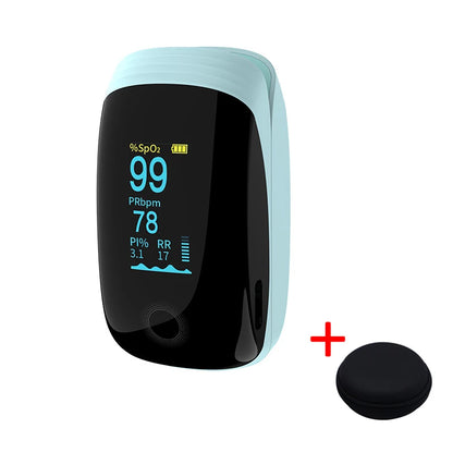 Fingertip Pulse Oximeter with Respiratory Rate – Medical SpO2 Monitor, Rechargeable, Adult & Paediatric Use