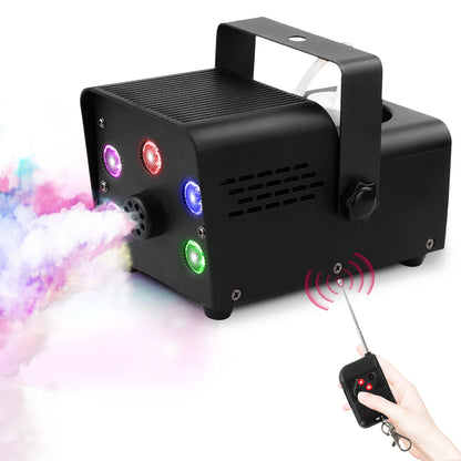 500W Fog Machine – RGB LED Smoke Effect with Wireless Remote for Parties & Stage