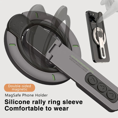 MagSafe Phone Grip Stand 3-in-1 – Magnetic Finger Ring Holder & Double-Sided Stand for iPhone 12–17