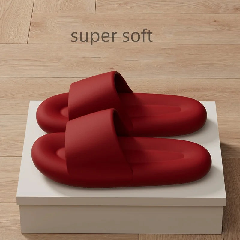 Unisex Indoor Outdoor Pillow Slippers – Quick Dry, Soft Cushion