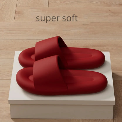 Unisex Indoor Outdoor Pillow Slippers – Quick Dry, Soft Cushion