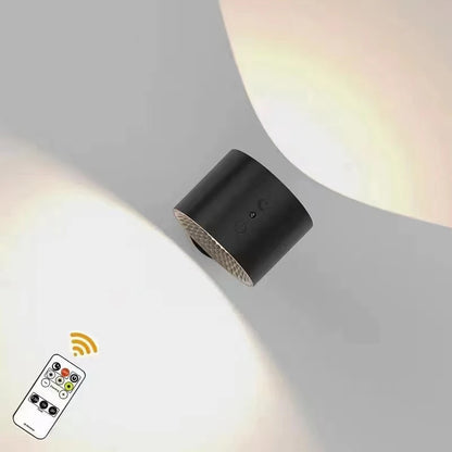 Portable LED Wall Lamp – Double Head, 360° Rotatable, Touch & Remote Control Night Light for Bedroom Reading