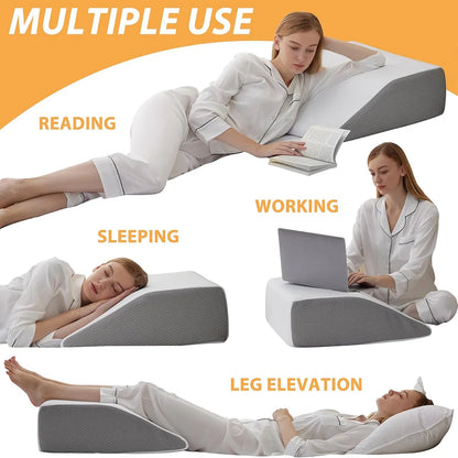 Wedge Cushion for Sleeping, Rest & Side Support