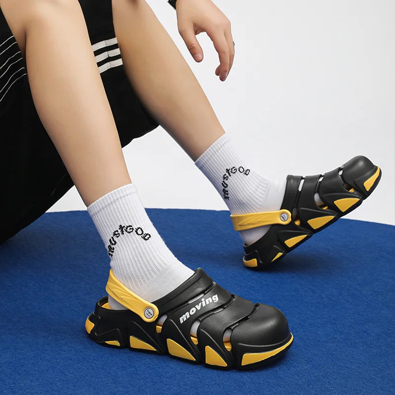 Durable Men’s EVA Slippers – Non-Slip, Odourless, Soft Summer Sandals for Indoor & Outdoor Use