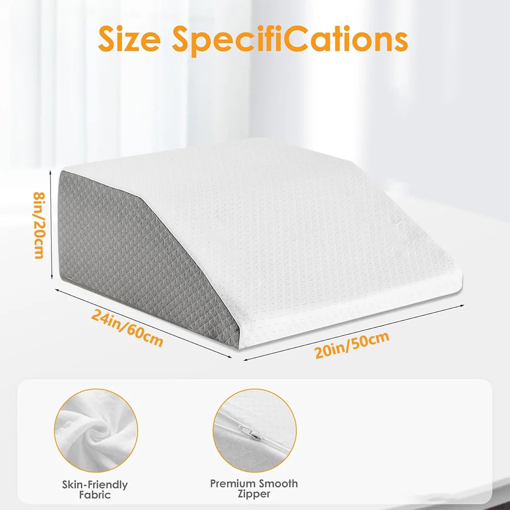 Wedge Cushion for Sleeping, Rest & Side Support
