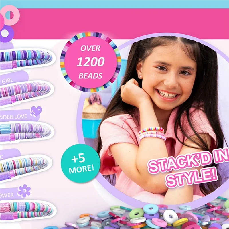 Girls’ DIY Bracelet Kit – Creative Friendship String Maker Craft Set, Fun Birthday Gift Idea