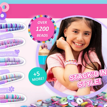 Girls’ DIY Bracelet Kit – Creative Friendship String Maker Craft Set, Fun Birthday Gift Idea