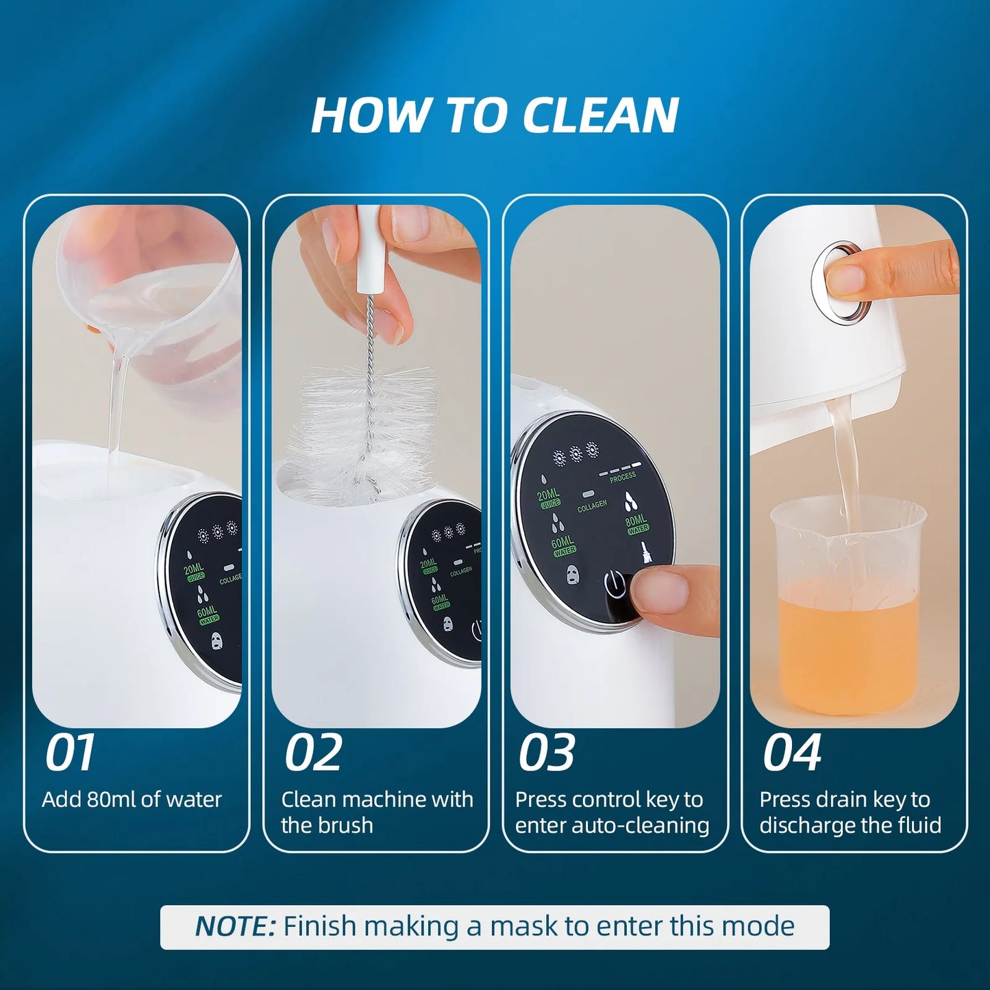 Home Use DIY Mask Machine – Automatic Facial Mask Maker for Fruit, Vegetable Juice & Milk